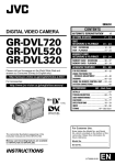 JVC GR-DVL320 Camcorder User Manual