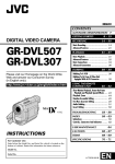 JVC GR-DVL307 Camcorder User Manual