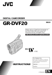 JVC GR-DVF20 Camcorder User Manual