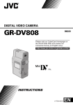 JVC GR-DV808 Camcorder User Manual
