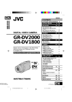 JVC GR-DV1800 Camcorder User Manual