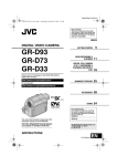 JVC GR-D93 Camcorder User Manual