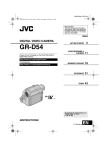 JVC GR-D54 Digital Camera User Manual