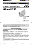 JVC GR-AXM250 Camcorder User Manual