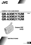 JVC GR-AXM217UM Camcorder User Manual