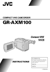 JVC GR-AXM100 Camcorder User Manual