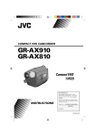 JVC GR-AX910 Camcorder User Manual