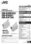 JVC GR-AX750 Camcorder User Manual
