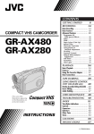 JVC GR-AX280 Camcorder User Manual