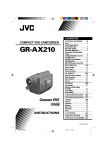 JVC GR-AX210 Camcorder User Manual