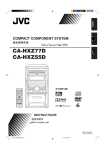 JVC CA-HXZ77D Stereo System User Manual