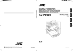 JVC AV-P960E Projector User Manual