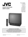 JVC AV-27115 Flat Panel Television User Manual