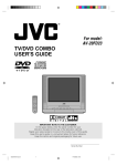 JVC AV-20FD23 TV DVD Combo User Manual