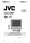 JVC AV-20FD22 TV DVD Combo User Manual