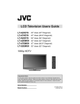 JVC 0708TSH-II-IM Flat Panel Television User Manual
