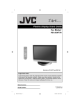 JVC 0305TNH-II-IM Flat Panel Television User Manual