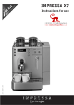 Jura Capresso IMPRESSA X7 Coffee Grinder User Manual