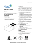 Johnson Controls J15 Air Conditioner User Manual