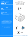 Johnson Controls 340968-XIM-A-0108 Air Conditioner User Manual