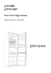 John Lewis JLFFW1807 Freezer User Manual