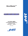 JMR electronic 1U SCSI JBOD Network Card User Manual