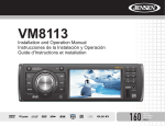Jensen VM8113 Car Video System User Manual