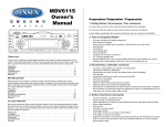 Jensen Tools MDV6115 Stereo System User Manual