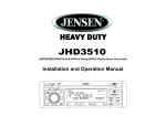 Jensen Tools JHD3510 Car Stereo System User Manual