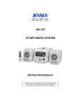Jensen JMC-255 MP3 Player User Manual