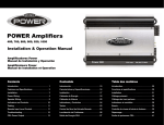 Jensen 1050 Car Amplifier User Manual