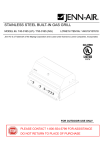 Jenn-Air 740-0165 (LP) Gas Grill User Manual
