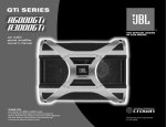 JBL A3000GTI Car Amplifier User Manual