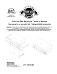 Jackson 700 Series Gas Grill User Manual