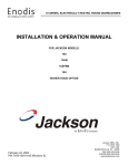 Jackson 10APRB Dishwasher User Manual