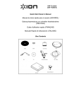ION ION TTUSB10 Turntable User Manual