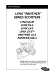 Invacare PANTHER LX-4 Motor Scooter User Manual