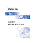 Inter-Tel 8500 Telephone User Manual