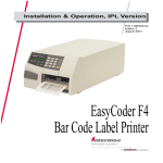 Intermec F4 Barcode Reader User Manual