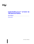 Intel ZT 8101 10/100 Network Router User Manual