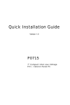 Intel P0715 Tablet User Manual