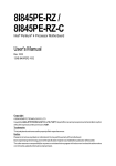 Intel 8I845PE-RZ-C Computer Hardware User Manual