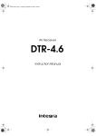 Integra DTR-4.6 Stereo Receiver User Manual