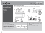 Insignia NS-PRCL01 Clock Radio User Manual