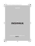 Insignia NS-P5113 Car Stereo System User Manual