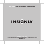Insignia NS-P3111 CD Player User Manual