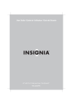 Insignia NS-LCD27FS Flat Panel Television User Manual