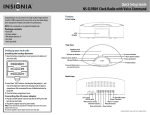 Insignia NS-CLVR01 Clock Radio User Manual