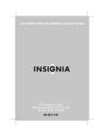 Insignia NS-B2114W Portable Stereo System User Manual
