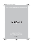 Insignia NS-4V17 MP3 Player User Manual